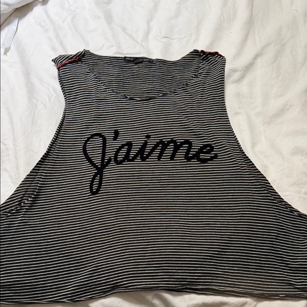 Striped Black and White girls Top